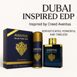 Aventos Blue for Him by Fragrance World 100ml EDP – Inspired by Creed Aventus | Long-Lasting Fruity Woody Perfume for Men | Dubai Luxury Fragrance
