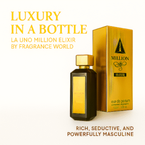 La Uno Million Elixir by Fragrance World 100 ml EDP – Inspired by Paco Rabanne 1 Million Elixir | Long-Lasting Amber Woody Perfume for Men | Dubai Luxury Fragrance