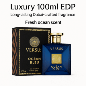Versus Ocean Bleu by Fragrance World 100ml EDP – Inspired by Versace Pour Homme Dylan Blue | Long-Lasting Fresh Aquatic Perfume for Men | Dubai Luxury Fragrance