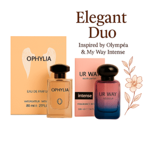 Ophylia + Ur Way Intense by Fragrance World | Inspired by Olympéa & My Way Intense (Giorgio Armani) | Long-Lasting Floral Amber Perfume Duo for Women