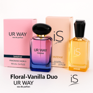 Ur Way Intense + iS Intense Perfume Combo by Fragrance World | Inspired by My Way Intense & Sì Intense | Long-Lasting Floral Vanilla Duo for Women