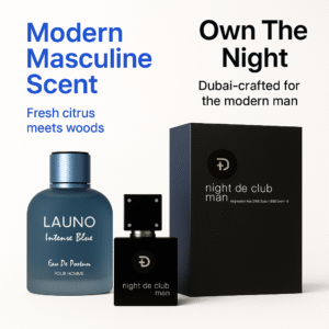 La Uno Intense Blue + Night De Club Man Perfume Combo for Men – Bold Woody & Amber Blend | Long-Lasting Dubai Luxury Fragrance Set | Fragrance World & Fragrance Deluxe 100 ml EDP