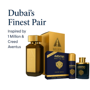 La Uno Million Elixir + Aventos Blue for Him by Fragrance World | Inspired by 1 Million Elixir & Creed Aventus | Long-Lasting Amber Woody Duo for Men