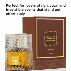Khamrah Qahwa by Lattafa Eau de Parfum 100ml – Long-Lasting Coffee Vanilla Spicy Perfume | Unisex Dubai Luxury Fragrance Inspired by Kilian Intoxicated