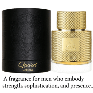 Qaa’ed by Lattafa Eau de Parfum 100ml – Long-Lasting Spicy Woody Amber Perfume for Men | Dubai Luxury Fragrance Inspired by Initio Oud for Greatness