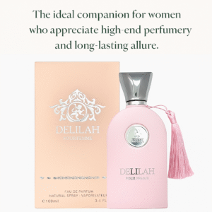 Delilah Pour Femme by Maison Alhambra EDP 100ml – Long-Lasting Floral Fruity Perfume for Women | Luxury Dubai Fragrance Inspired by Parfums de Marly Delina