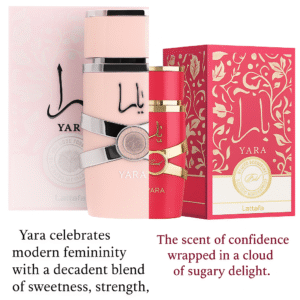 Lattafa Yara + Yara Candy EDP 100ml Combo – Long-Lasting Sweet Floral & Vanilla Gourmand Perfume Duo for Women | Dubai Luxury Fragrance