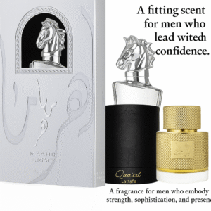 Maahir Legacy + Qaa’ed by Lattafa EDP 100ml Combo – Long-Lasting Amber Woody & Spicy Oriental Perfume Duo for Men | Dubai Luxury Fragrance