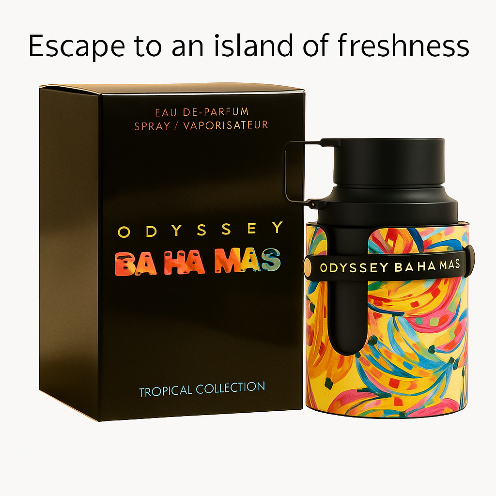 Armaf Odyssey Ba Ha Mas EDP 100ml – Long-Lasting Fresh Fruity Woody Perfume for Men and Women | Signature Summer Luxury Scent | Dubai Armaf Fragrance