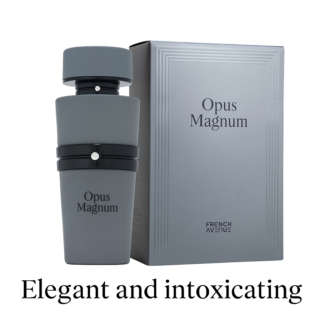 Opus Magnum by French Avenue EDP 100ml – Luxury Long-Lasting Woody Amber Perfume for Men and Women | Elegant Signature Scent |