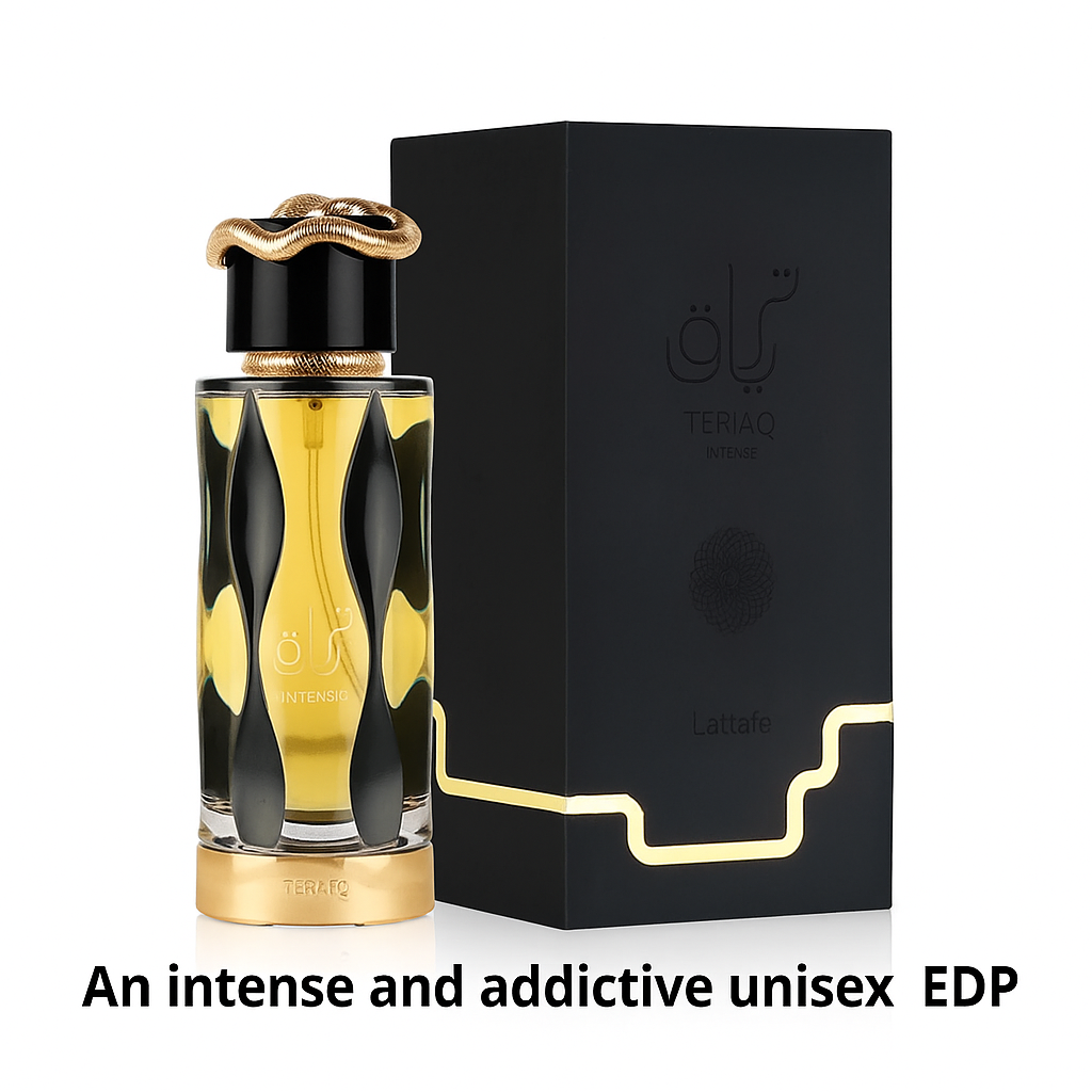 Lattafa Teriaq Intense Perfume - Unisex EDP 100ml | Long-Lasting Oriental Gourmand Fragrance