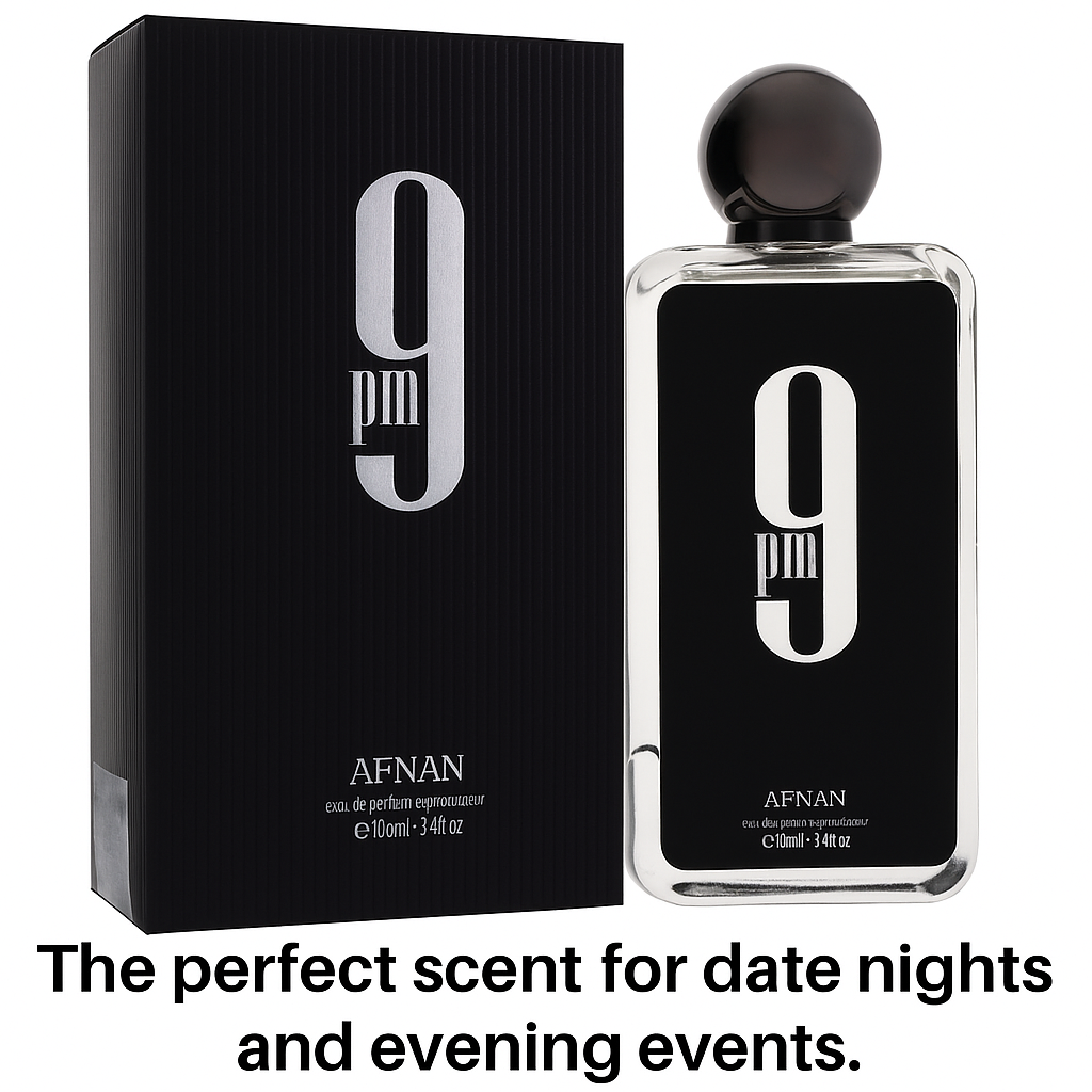 Afnan 9pm EDP For Men 100ml | Long-Lasting Amber Vanilla & Spice Cologne