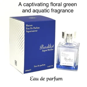 Barakkat Aqua Stellar EDP 100ml | Fresh Unisex Aquatic & Citrus Fragrance | Inspired by MFK Aqua Celestia