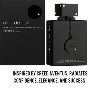 Club De Nuit Intense Man by Armaf Eau de Toilette 105ml – Long-Lasting Fruity Woody Perfume for Men | Luxury Fragrance Inspired by Creed Aventus