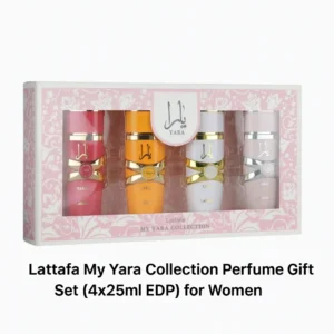 Lattafa My Yara Collection Perfume Gift Set (4x25ml EDP) for Women | Original Yara, Moi, Tous, Candy Mini Fragrance Bundle | Long-Lasting Arabian Scents & Tropical Gourmand Notes
