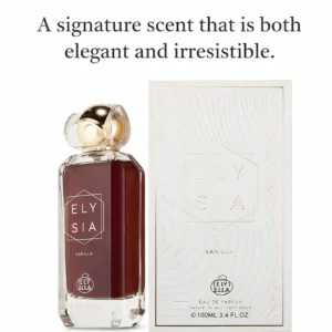 Elysia Vanilla by Fragrance World – 100ml EDP | Luxury Warm Gourmand Perfume | Long-Lasting Vanilla, Brown Sugar & Amber Scent